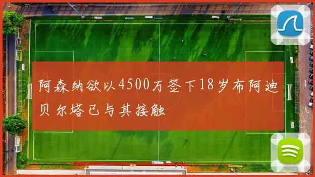 阿森纳欲以4500万签下18岁布阿迪贝尔塔已与其接触